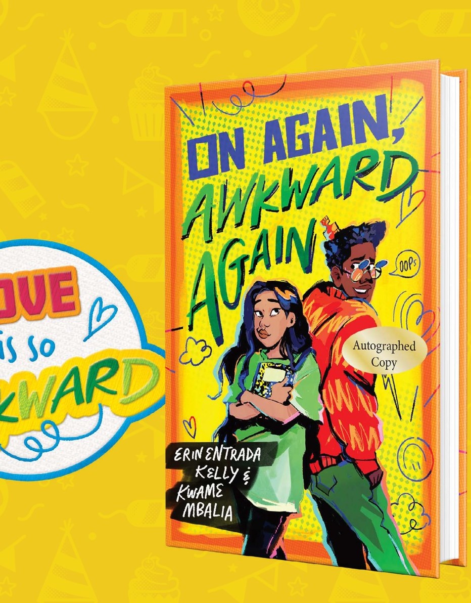 Signed Copy of On Again, Awkward Again with Embroidered Patch