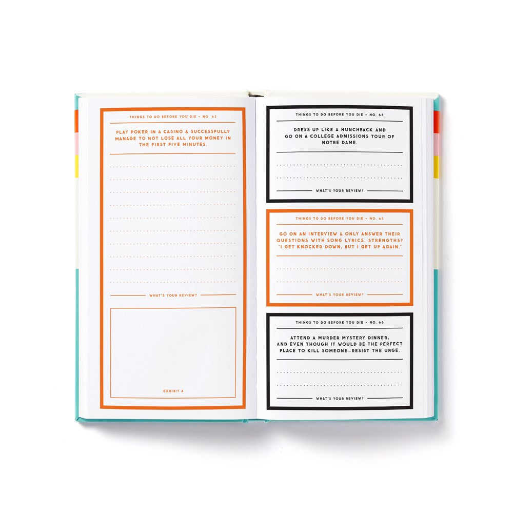 A Million Things to Do Before You Die Prompted Journal