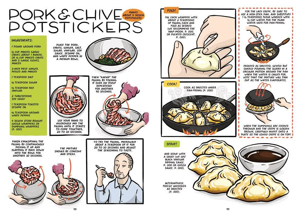 Let's Make Dumplings!: A Comic Book Cookbook