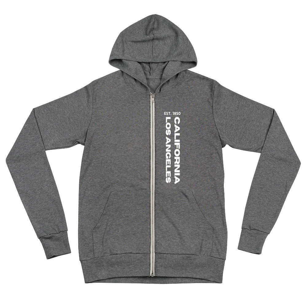 Los Angeles Unisex zip hoodie