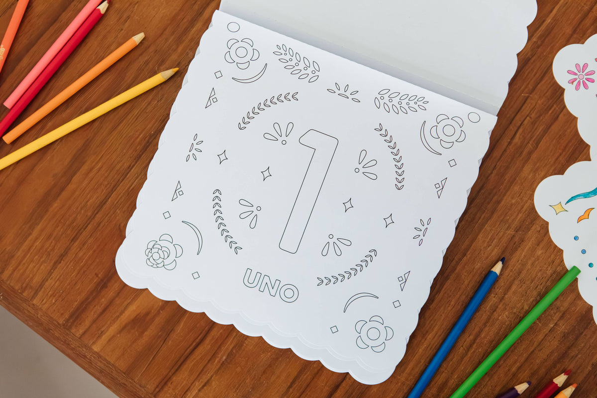 Papel Picado Spanish Coloring Book