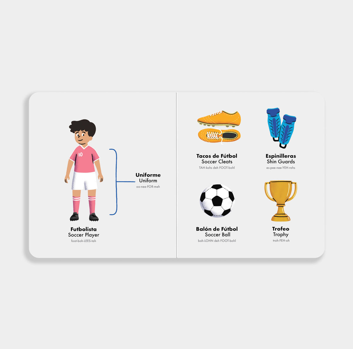 A Giftable Bilingual Board Book for Soccer-Loving Families