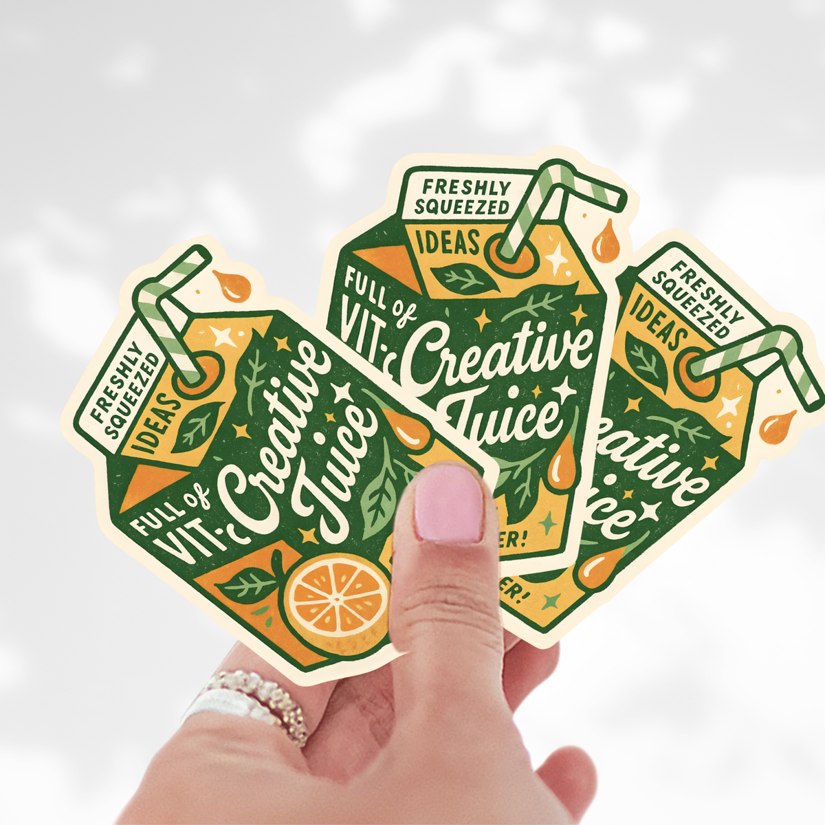 Creative Juice Sticker, Motivational Artist & Maker Decal