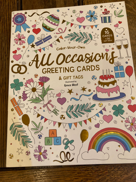 All occasions greeting cards and gift tags