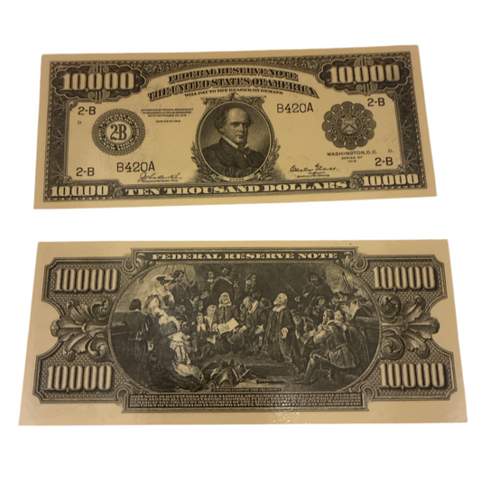 $10,000 Salmon P. Chase Bookmark