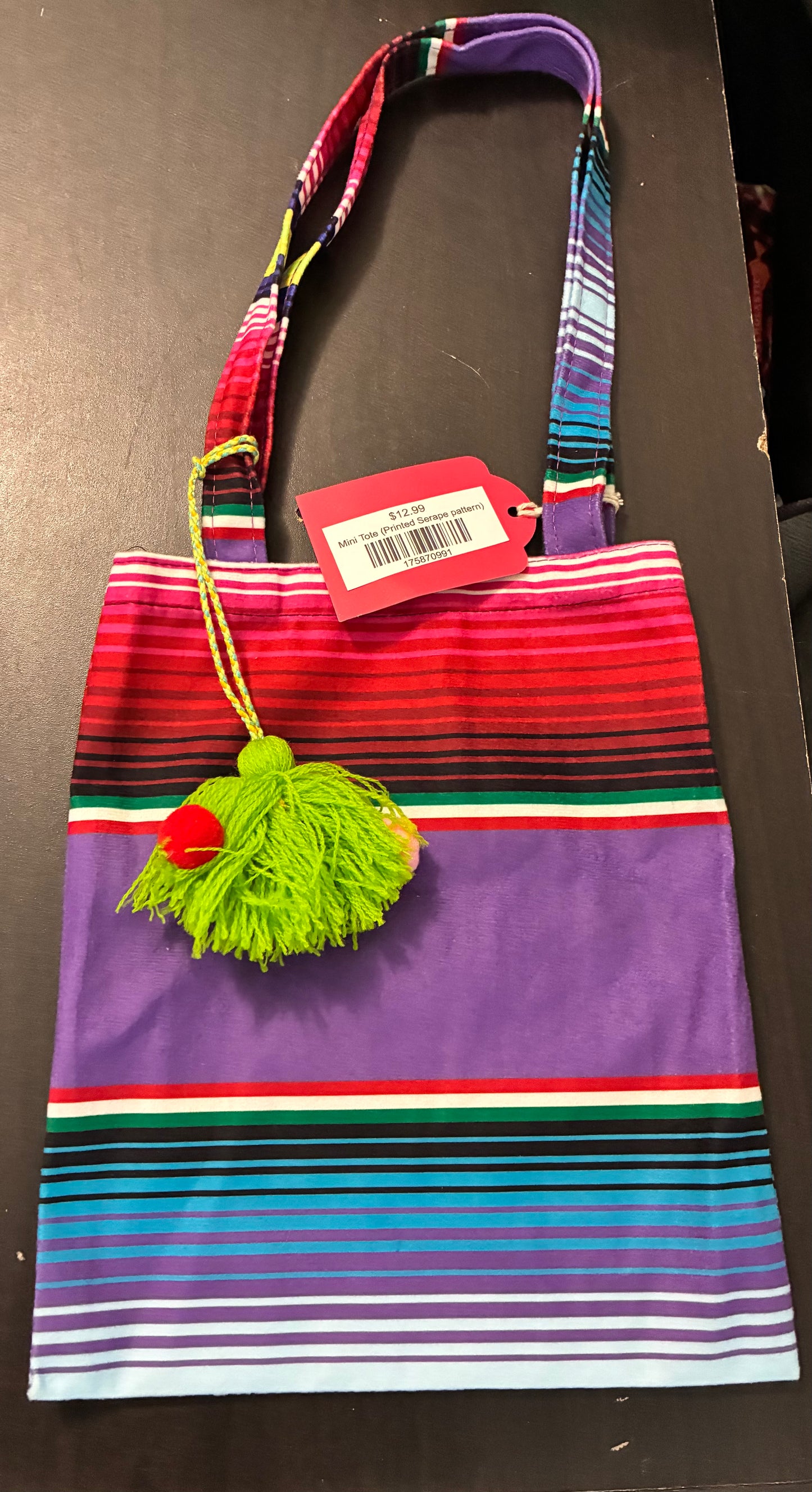 Mini Tote (Printed Serape pattern)
