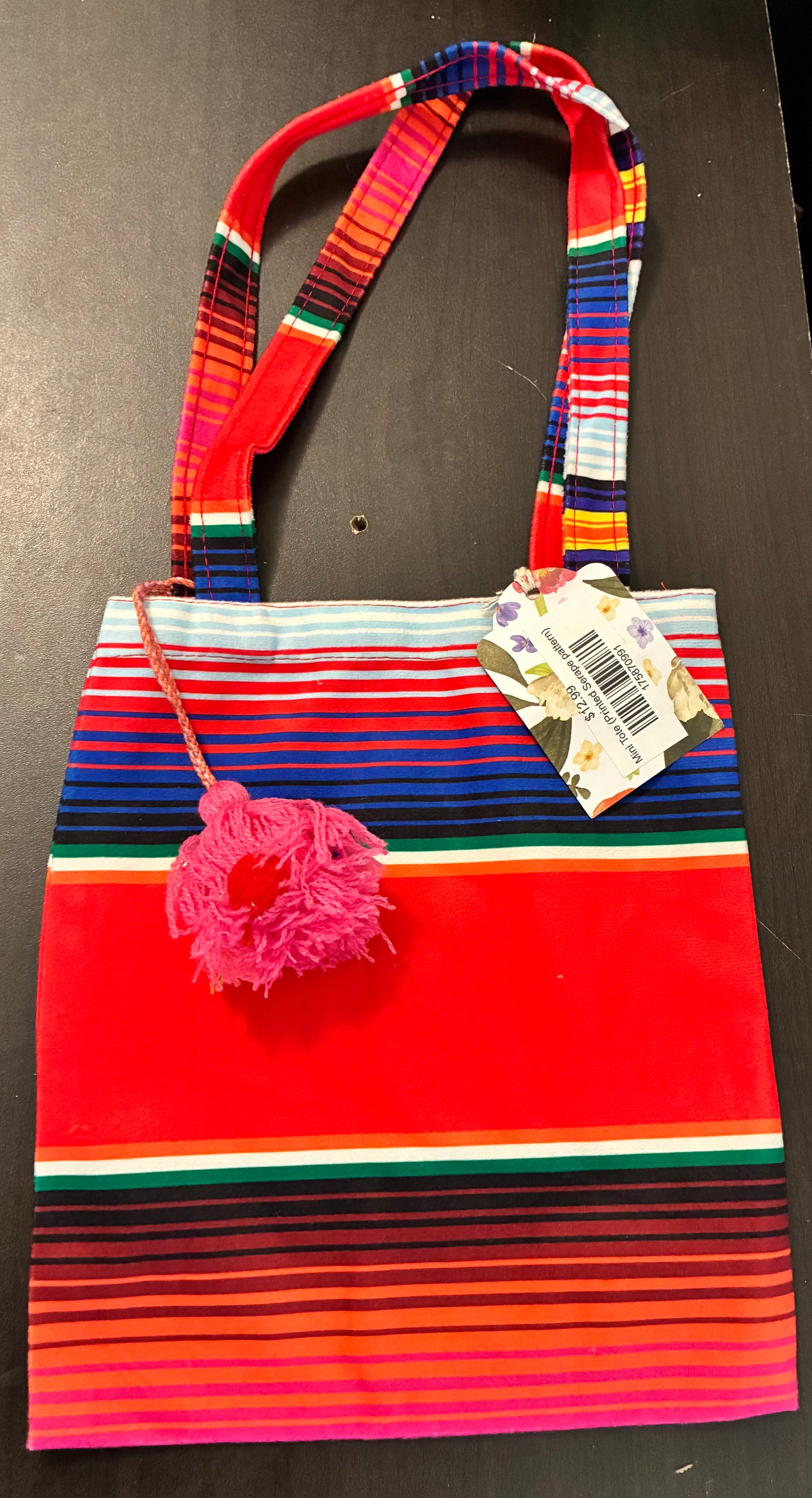 Mini Tote (Printed Serape pattern)
