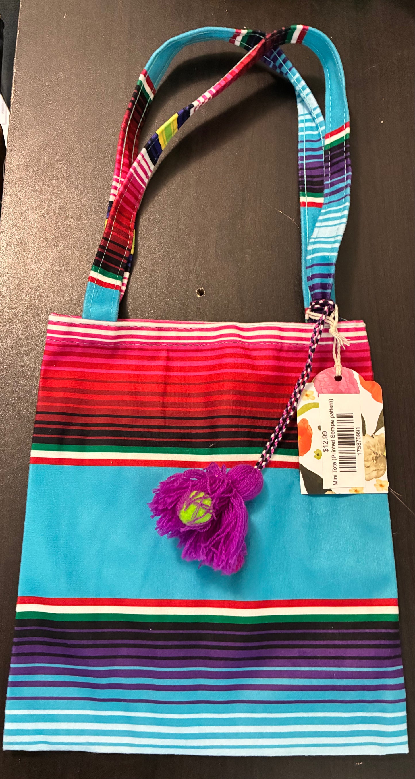 Mini Tote (Printed Serape pattern)
