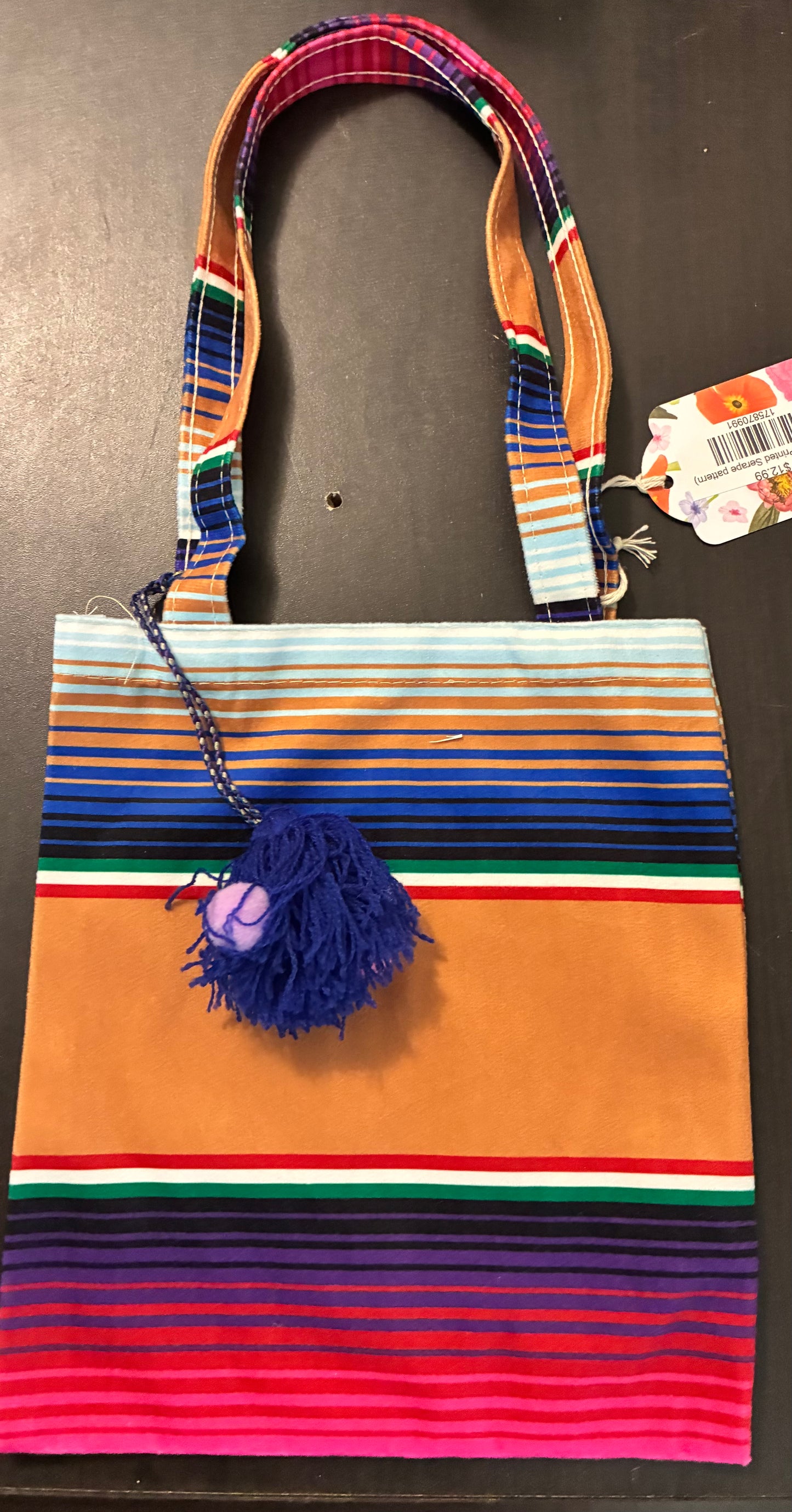 Mini Tote (Printed Serape pattern)