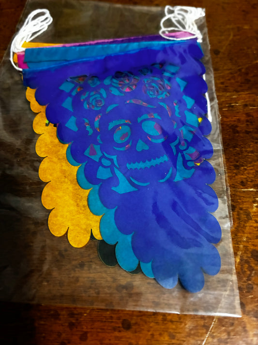 Mini Day of the Dead  / Dia de Muertos Papel Picado Banner