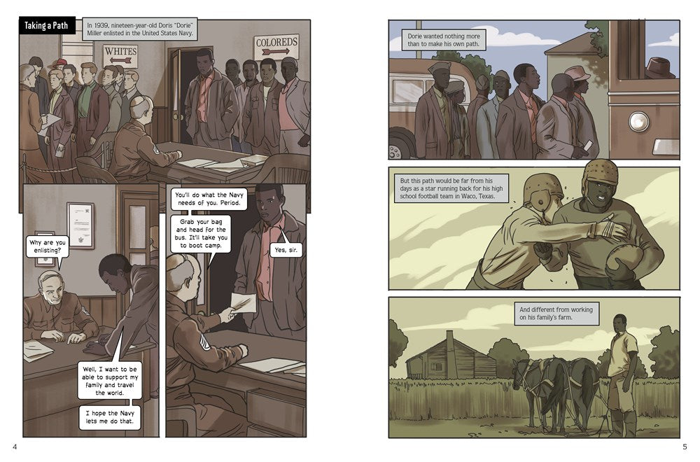 The Cook Who Defended Pearl Harbor: A Graphic Novel Biography of Doris Dorie Miller