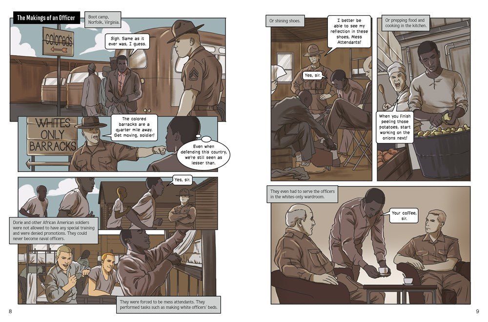 The Cook Who Defended Pearl Harbor: A Graphic Novel Biography of Doris Dorie Miller