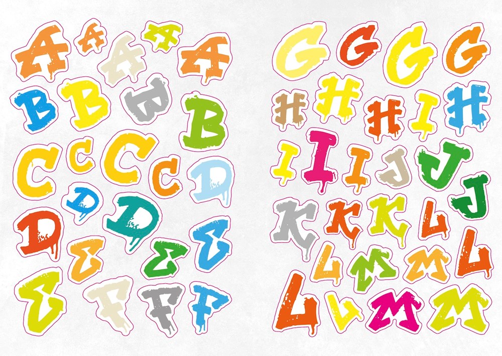 The Graffiti Alphabet Sticker Book: Over 1000 Stickers!