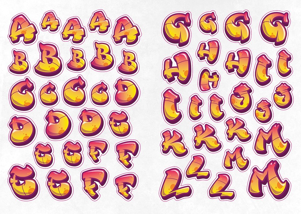 The Graffiti Alphabet Sticker Book: Over 1000 Stickers!
