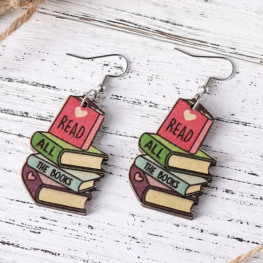 Read all the books earrings
