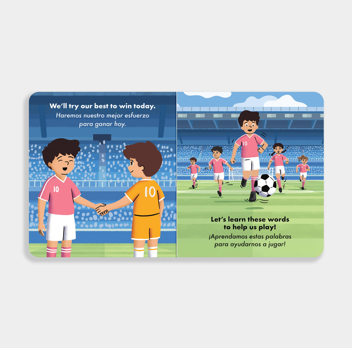 A Giftable Bilingual Board Book for Soccer-Loving Families
