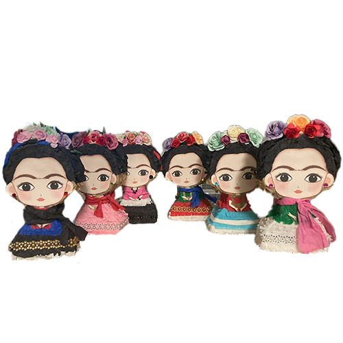 Frida Kahlo-Inspired Mini Piñata: A Burst of Color and Culture!