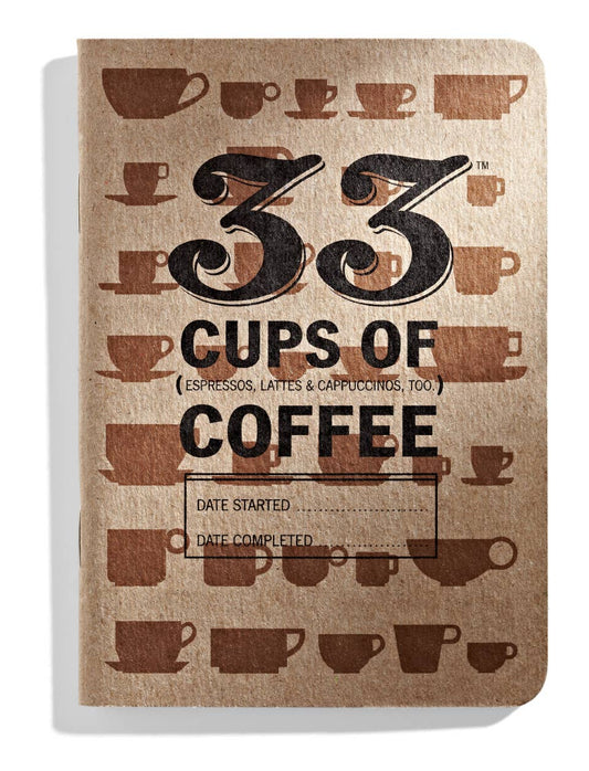 33 Cups Of Coffee Tasting Journals - Stocking Stuffers