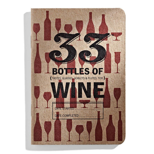 33 Bottles Of Wine Tasting Journals - Stocking Stuffers