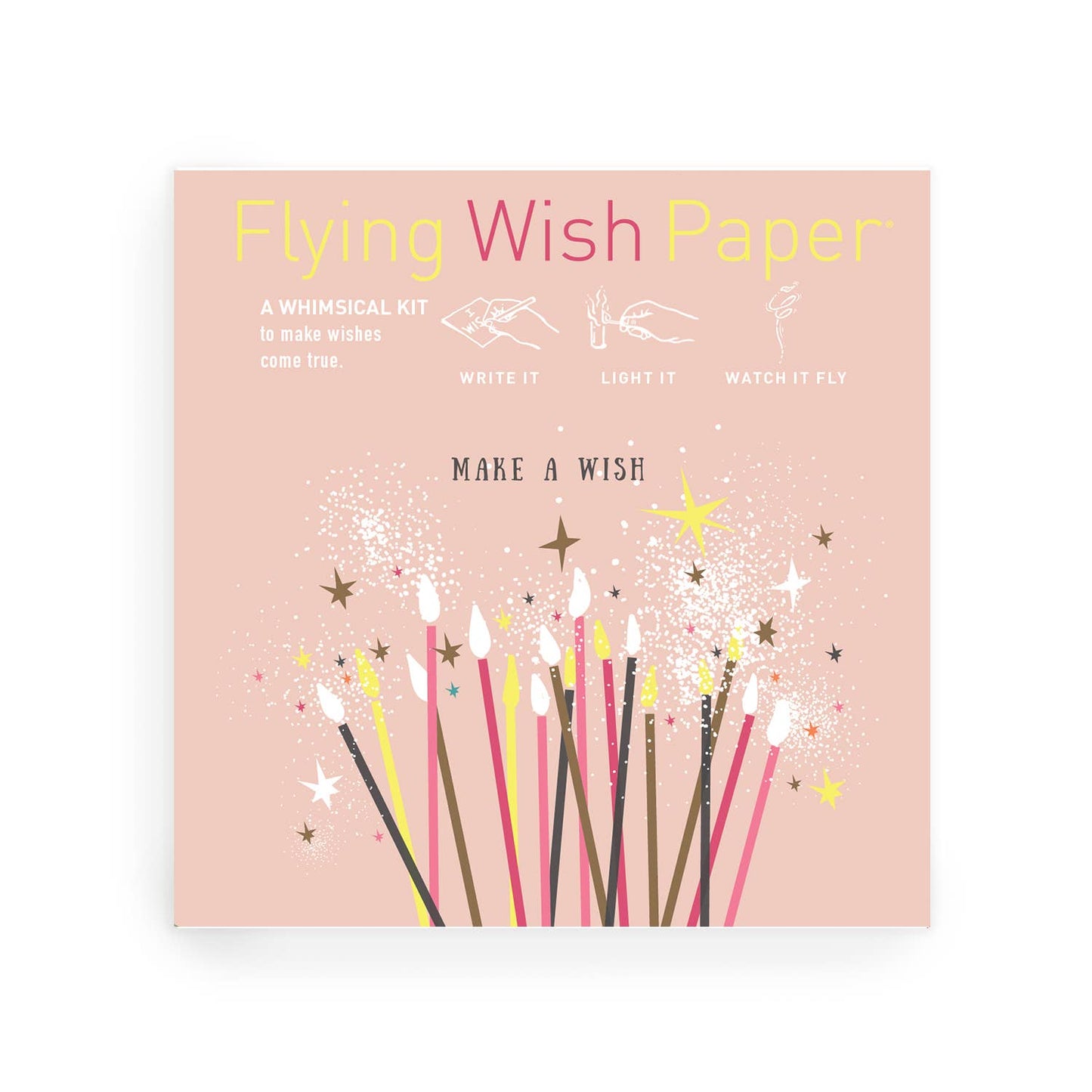FLYING WISH PAPER 'Make A Wish Birthday '/ Mini kit with 15 Wishes + accessories