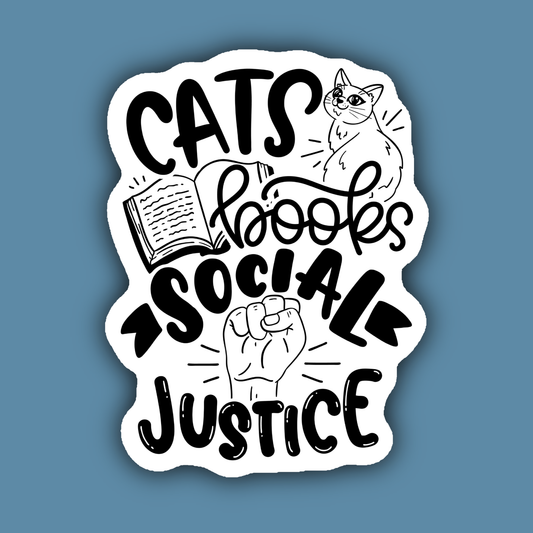 Cats, Books, and Social Justice Stickers | Empower the Lover in You