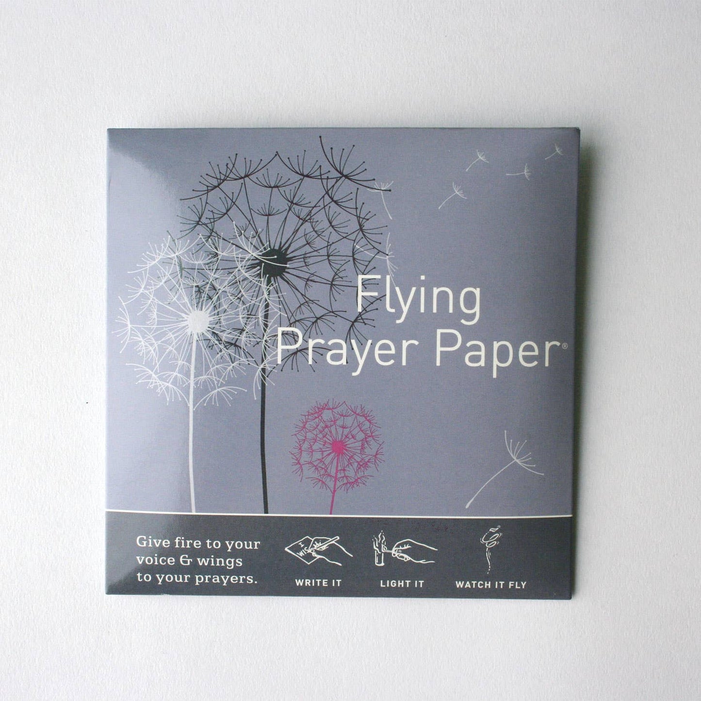 FLYING PRAYER PAPER 'Dandelion Prayer Design' / Mini kit with 15 Wishes + accessories