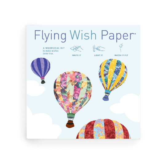 HOT AIR BALLOONS / Large Kit with 50 Wishes + accessories