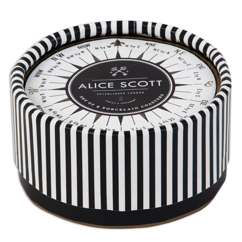 Alice Scott Porcelain Coaster Set