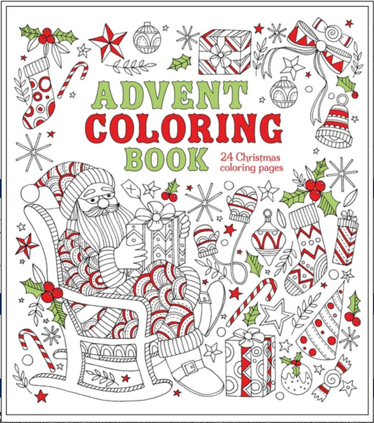 Advent Coloring Book: 24 Christmas Coloring Pages