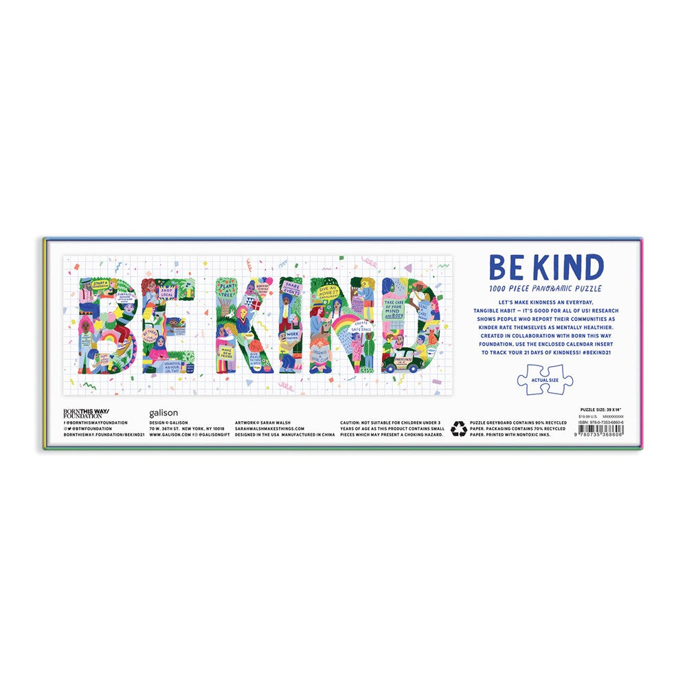 Be Kind Panoramic Puzzle