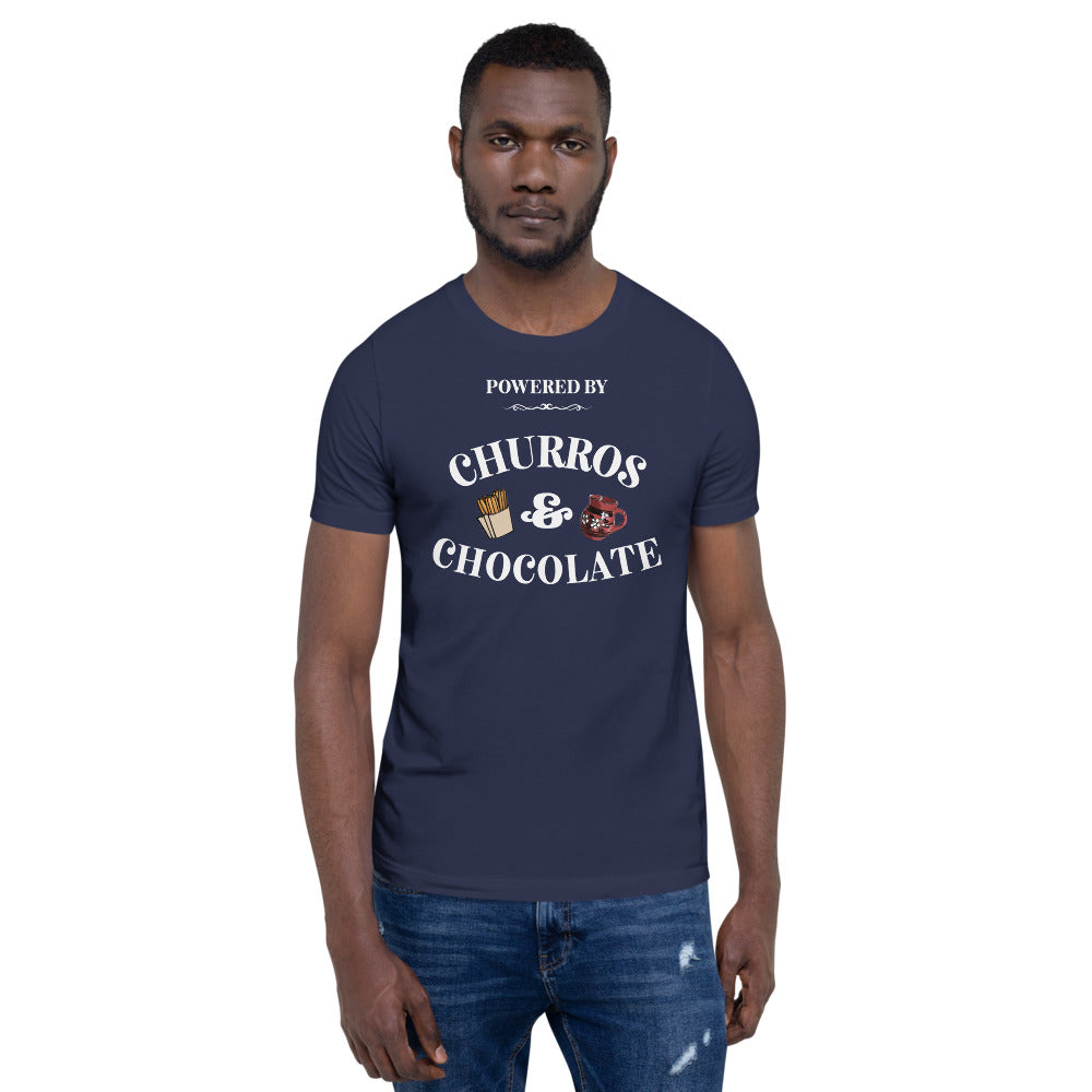 Churros and Chocolate Navy t-shirt male