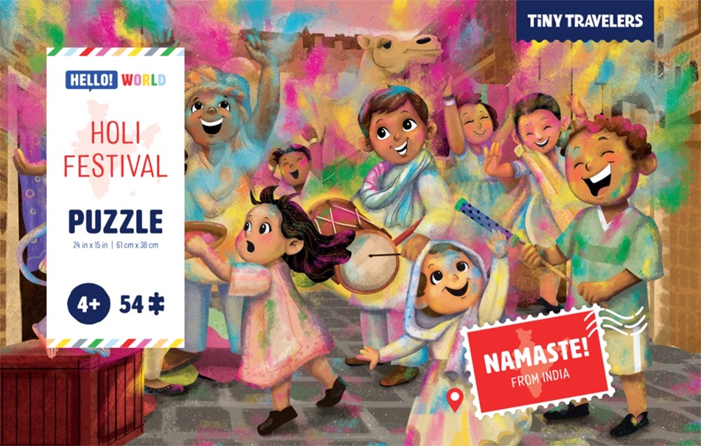 Puzzle: Holi Festival (Tiny Travelers)