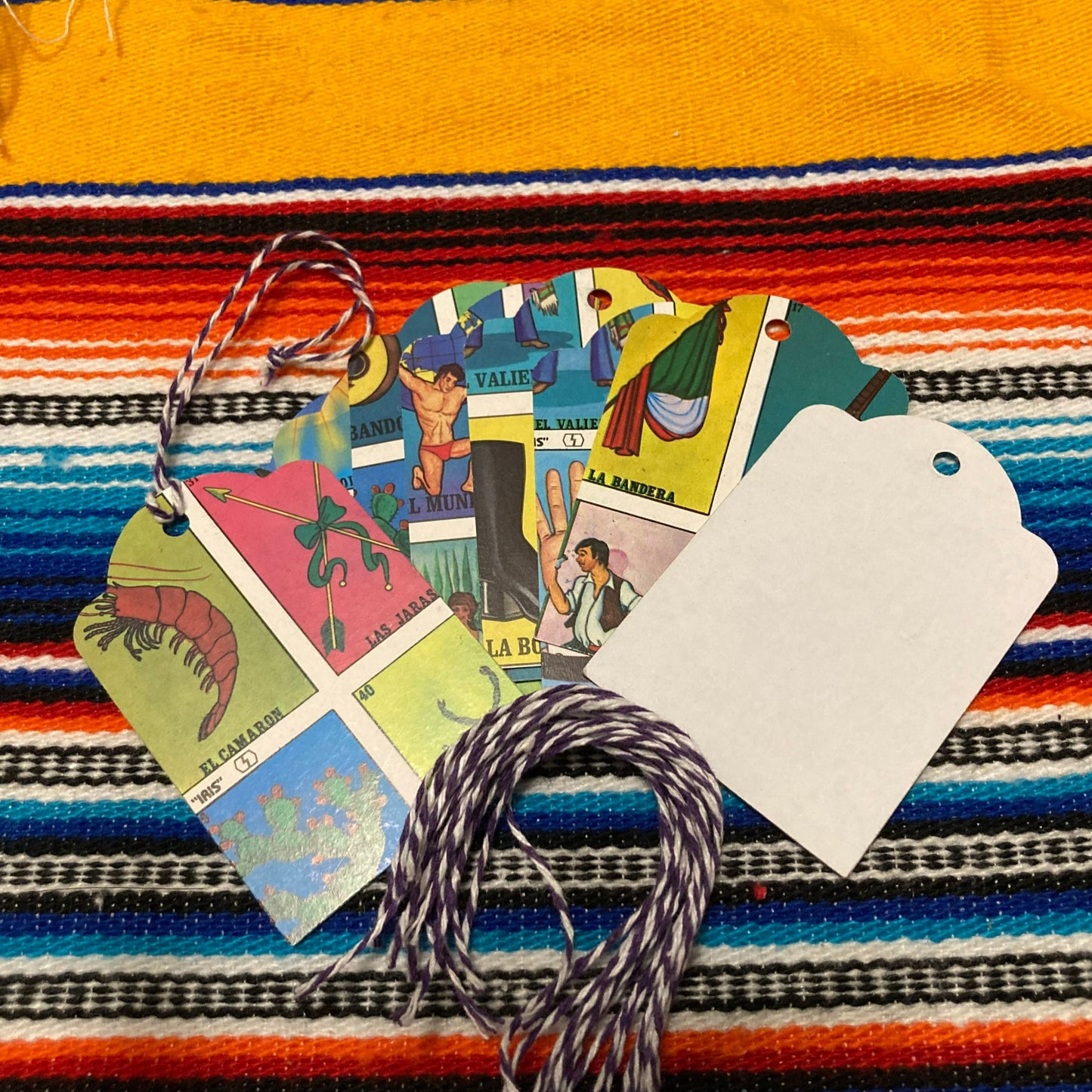 Mexican loteria gift tags