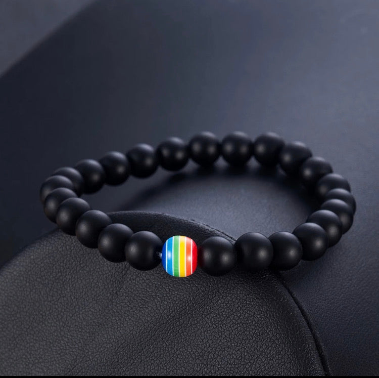 Rainbow Bead Bracelet