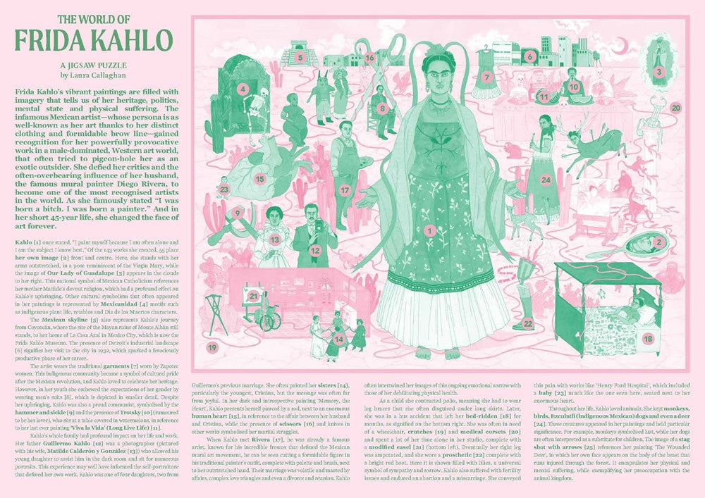 The World of Frida Kahlo 1000 Piece Puzzle: A Jigsaw Puzzle