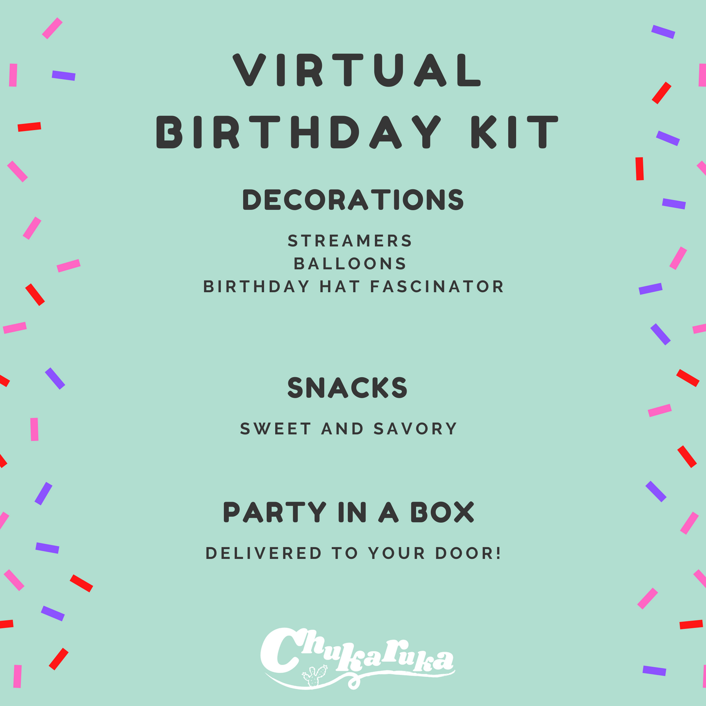 Virtual Birthday Party for one