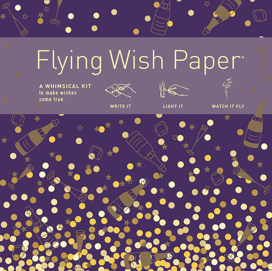 FLYING WISH PAPER 'Champagne Dreams'  / Large kit with 50 Wishes + accessories
