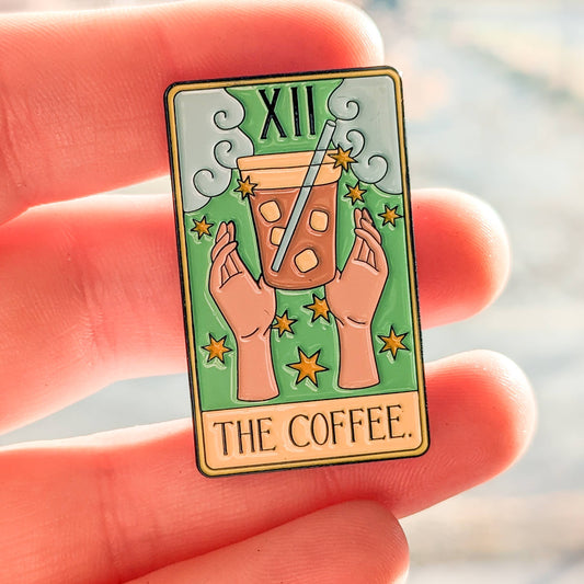 The Coffee Tarot Enamel Pin