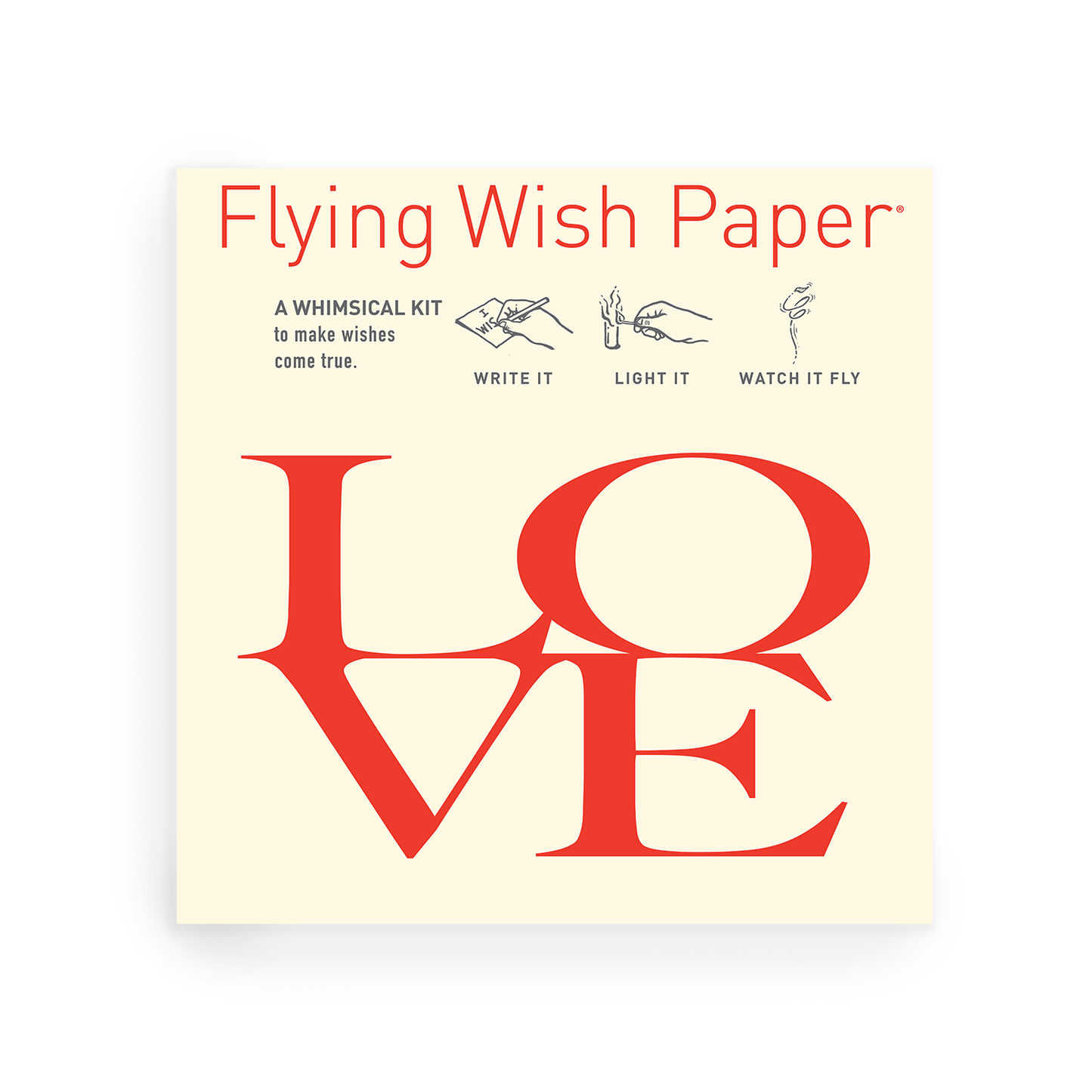 LOVE LETTERS / Mini wishing kit with 15 Wishes + accessories