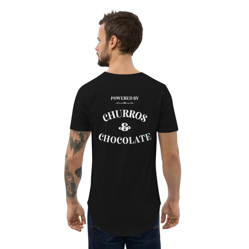 Churros and Chocolate Men's Curved Hem T-Shirt