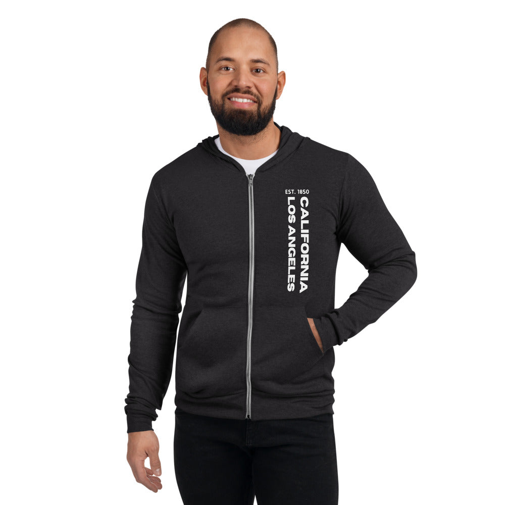 Los Angeles Unisex zip hoodie