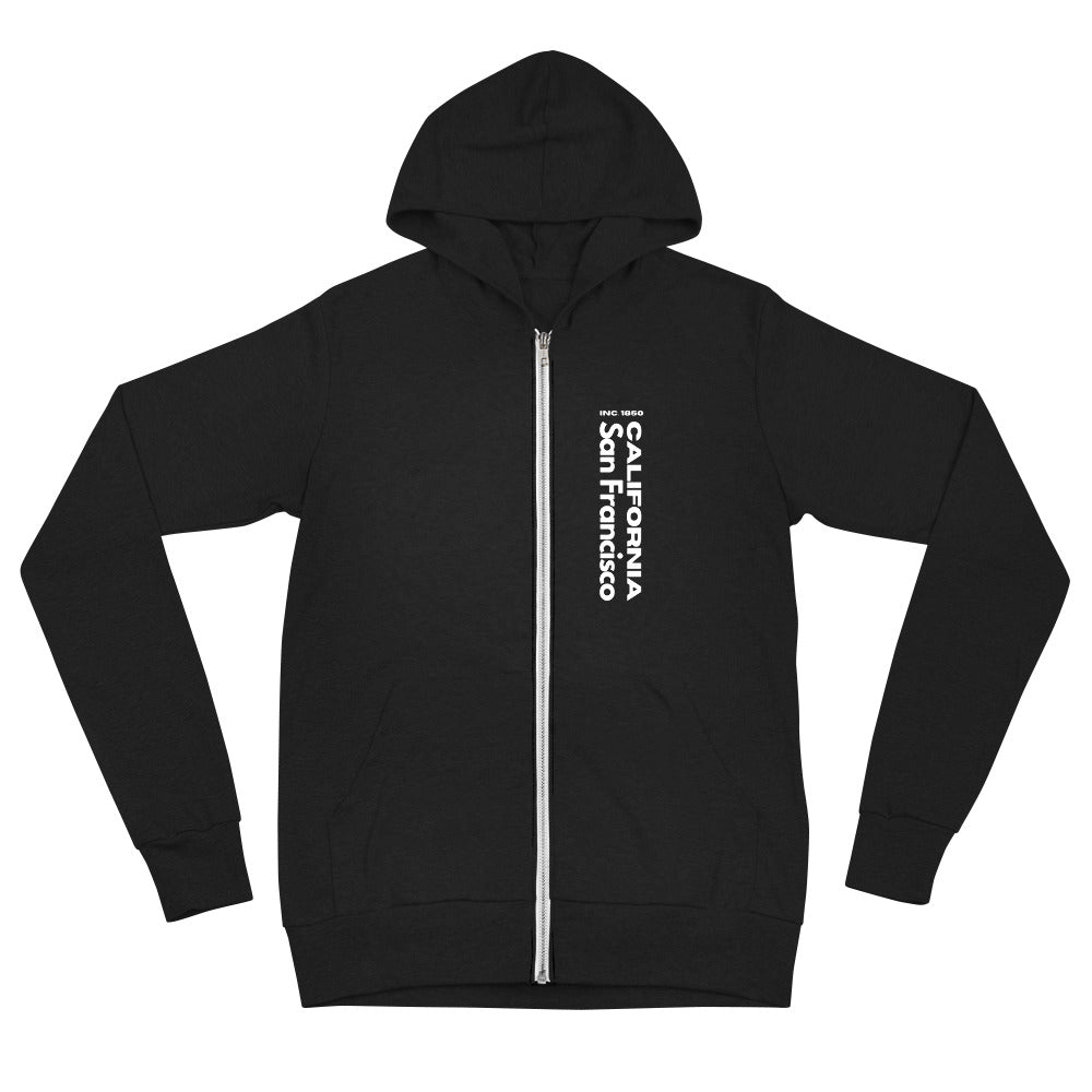 San Francisco Unisex zip hoodie