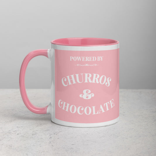 Pink Churros and Chocolate Mug