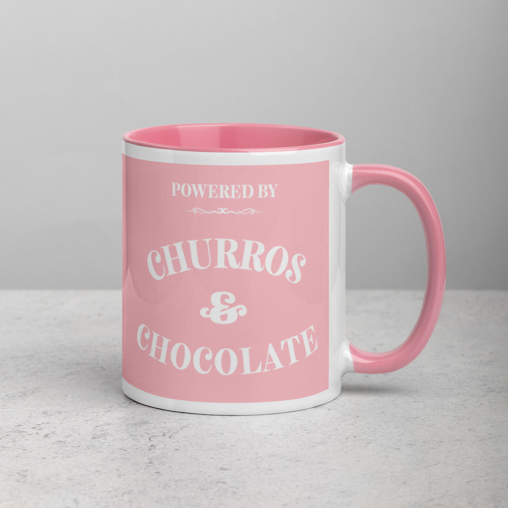 Pink Churros and Chocolate Mug